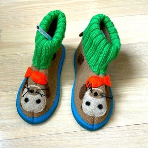 100% wool kids slipper bootie- handmade from Germany
